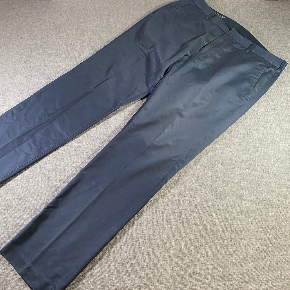 Bonobos Mens Slim Fit Dress Pants Size 33x30 Navy Blue Cotton Trousers